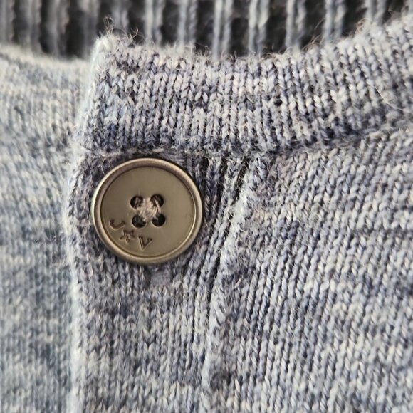 JOHN VARVATOS | Crewneck Sweater Cotton Wool Blend Navy Blue Ribbed Mens Sz XXL - Picture 7 of 8